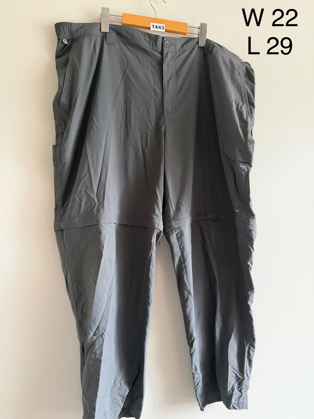 Columbia PFG Convertible Cargo Pants | Hiking Fishing Outdoor 46x29